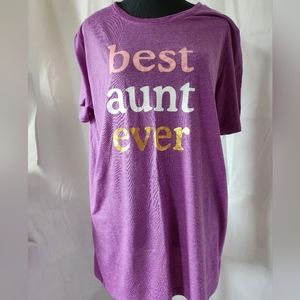 Best Aunt Ever Size XXL Womens T Shirt